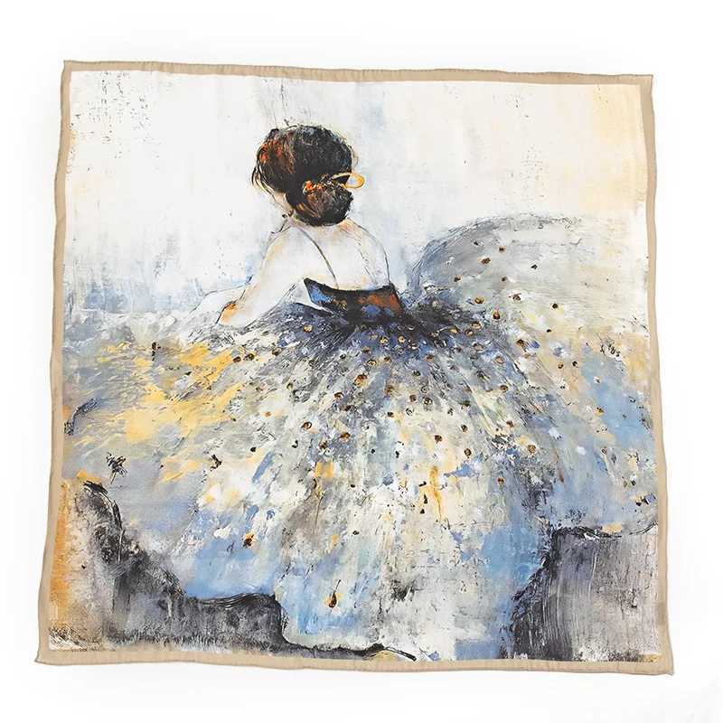 mulberry silk retro fourseason shawl silk scarf female versatile giftW251029