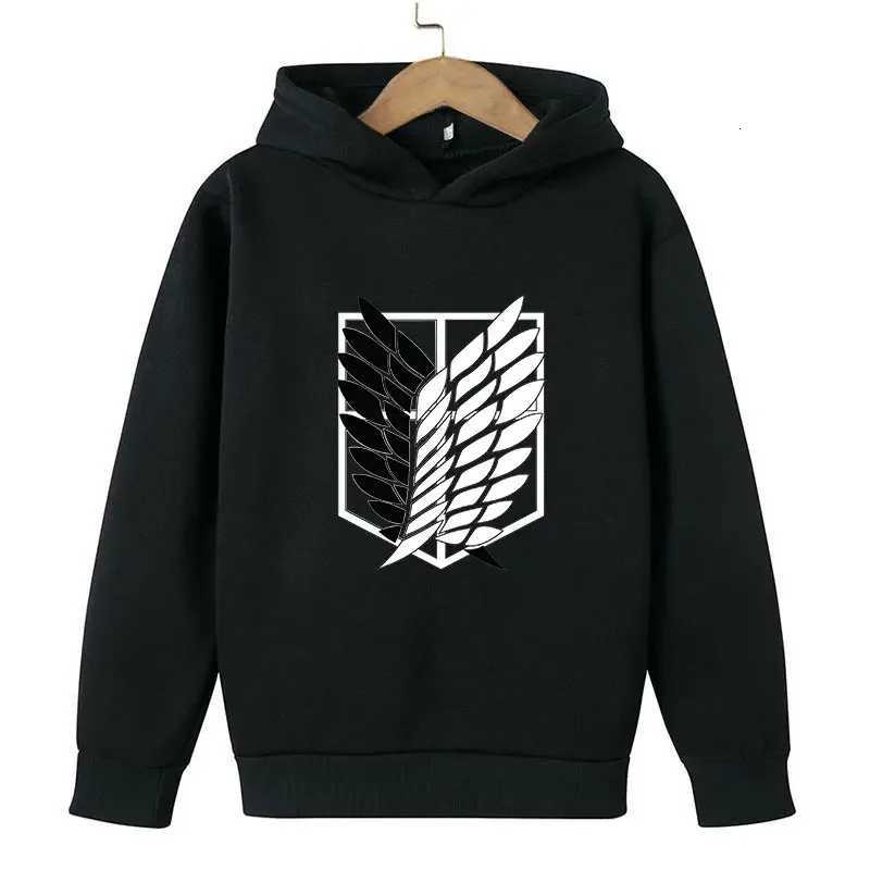 Autumn Childrens Cartoon and Anime Clothing Attack on Titan Sports Hoodie Childrens Clothing Street Anime SportswearT251030
