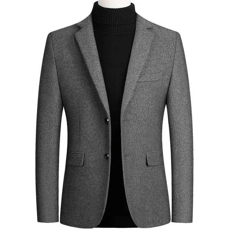Spring Men Cashmere Blazers Suits Jackets Business Casual Wool Suit Coats Quality Male Slim Fit 4XL 251028