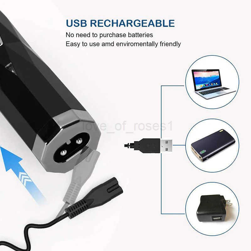 Men Electric Shaving Nose Ear Trimmer Safe Face Care Rechargeable Nose Hair Trimmer for Men Shaving Hair Removal Razor Beard Z251030