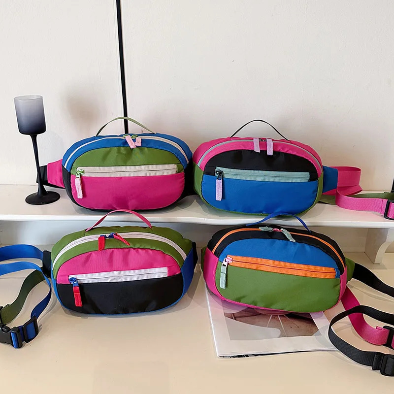 Nylon Women Waist Bag Dopamine Chest Pack Casual Shoulder Bag Sports Unisex Handbags Suitable for shopping Outdoor Crossbody Bag 251030