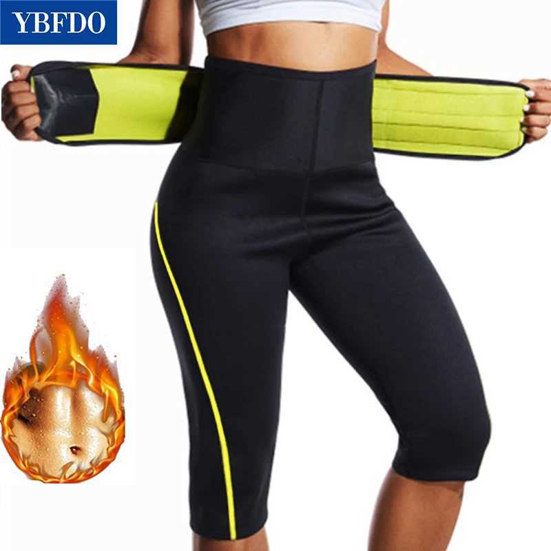 YBFDO Sweat Sauna Pants Neoprene Suit Sweating Shapers Fat Burner Corset Body Shaper Slimming Pants Waist Shapewear L251030