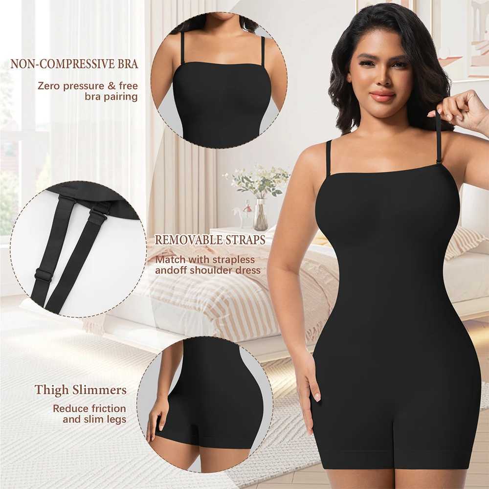 Women Strapless Shapewear Bodysuits Tummy Control Butt Lifter Body Shaper Waist Sculpting Underwear Shape wear L251030