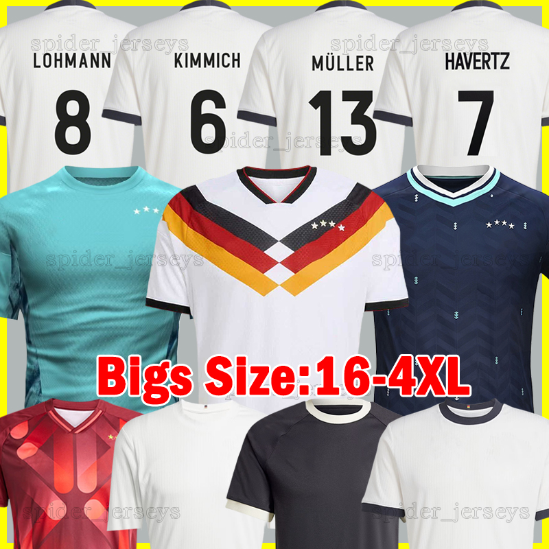 XXXL 4XL 2025 GermanyS 125TH Soccer Jerseys Anniversary Whiteout 25 26 HAVERTZ FULLKRUG SANE WIRTZ Player Verison Women's BAUMANN SCHULLER Football Shirts Kids Kits