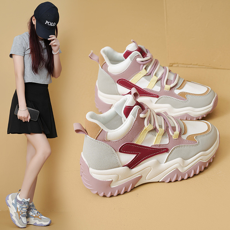 Daddy Shoe Girl Fall/Winter New ins trendy Korean version of student versatile sneakers street shooting height increase shoe girl