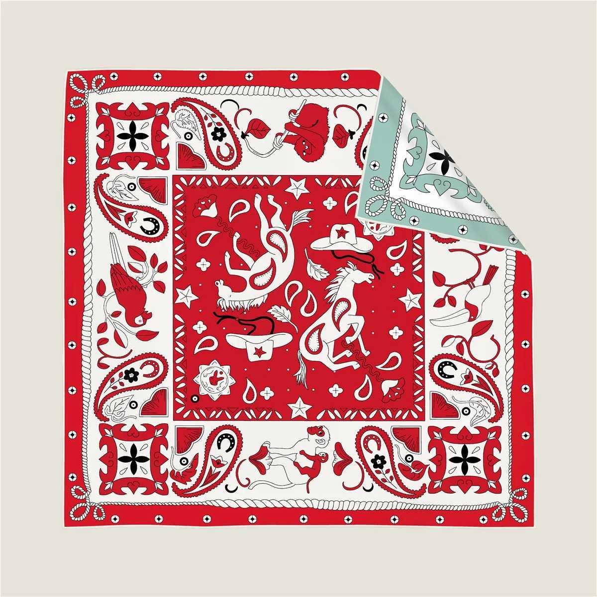 9090cm Hijab Scarf Women Summer Fashion Designer Twosided Twill Sunscreen Shawl Kerchief Square Silk Scarfs Neck HeadscarfW251029