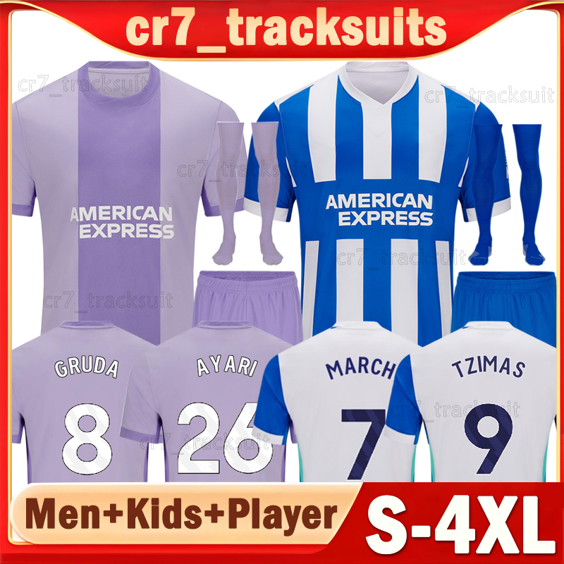 XXXL 4XL 25 26 Brighton Soccer Jerseys GOMEZ GRUDA TZIMAS AYARI WATSON Player Version Football Shirts 2025 2026 MITOMA MINTEH MILNER BOSCAGLI Men Uniforms kids kits