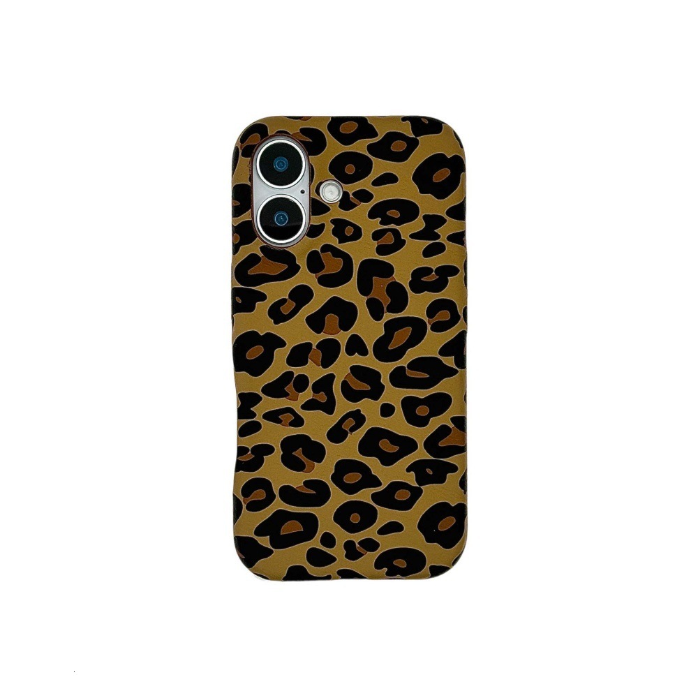Personalized Leopard Print Phone Case Compatible with iPhone 17/16/15 Pro Max Simple Anti-drop 14/13 Protection