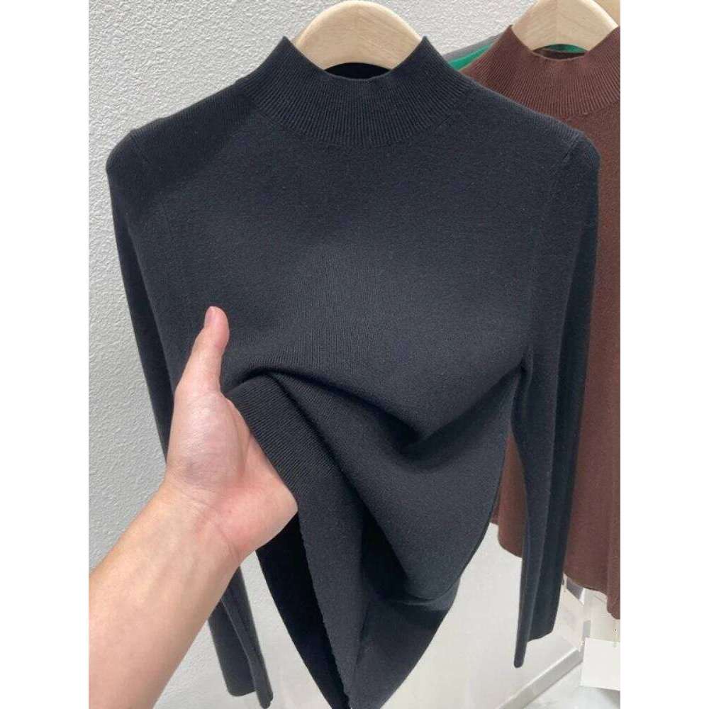 Women Autumn Winter 2025 Fashion Turtleneck Jumpers Female Slim Fit Sweater Ladies Solid Color Knitted Soft Pullovers Designer Sweater Women Bear Swea