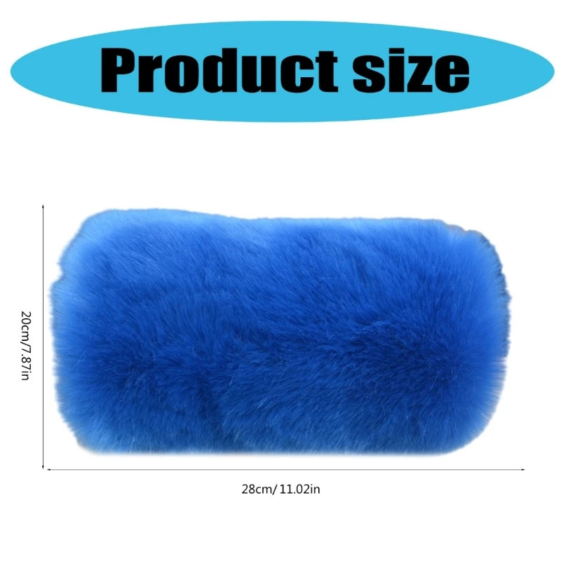 Soft Luxurious Rabbits Hair Hand Muffs 2820cm Women Hand Warming Accessories for Winter 251030