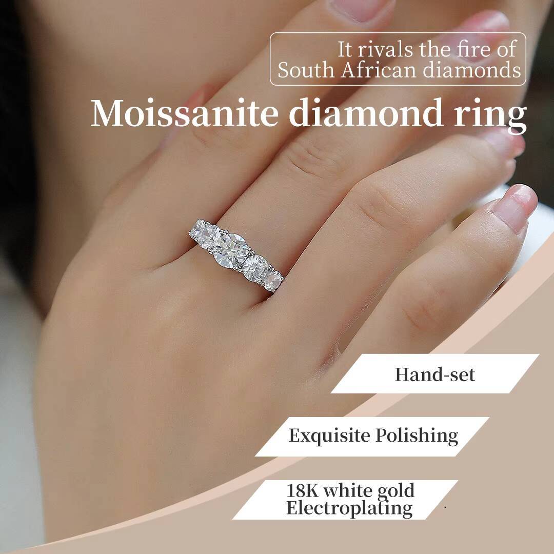 Local Stock in US 925 Silver Gra Moissanite Necklace Small Square Bag Shape Shining Diamond Pendant Jewelry for Wedding