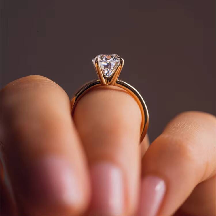 Redleaf Custom Diamond Ring Engagement Lab Grown Ring Gold IGI Oval Lab Created Diamond Wedding14K 18K Lab Grown Diamond Ring