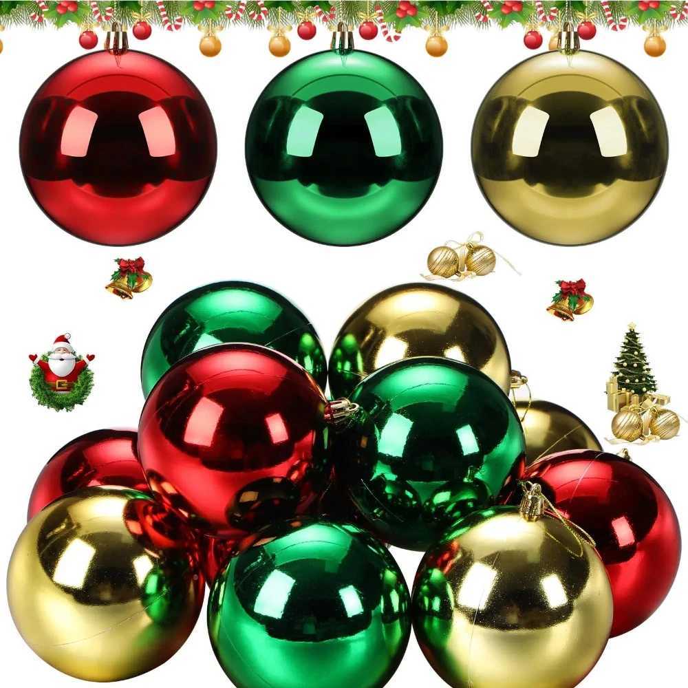 3pcsChristmas decorations Ball 15cm Decorative Ornaments Ideal For Shopping Malls And Hotels Christmas Colorful Ball Decorations C251030