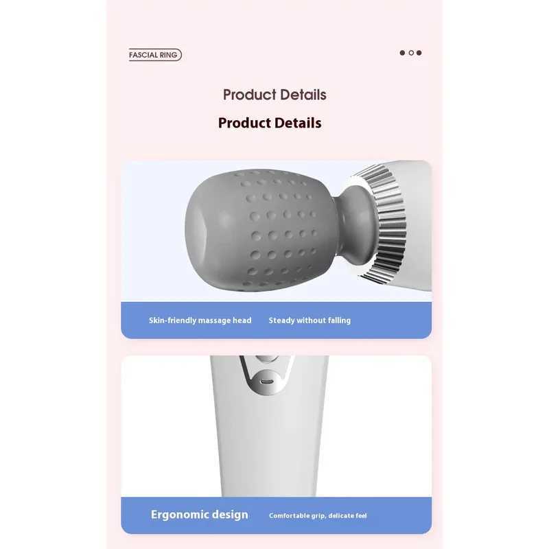 Deep Tissue Massage Gun USB Rechargeable Portable Full Body Muscle Massage 5speed Adjustable Fascia Gun Pink and Black J251030