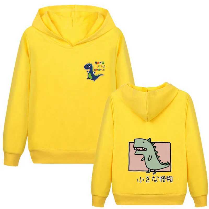 Boys Cartoon Dinosaur Hooded Sweatshirt Kawaii Hoodies Tops Boy Girls Spring Tracksuits Hoody Casual Autumn PulloversT251030
