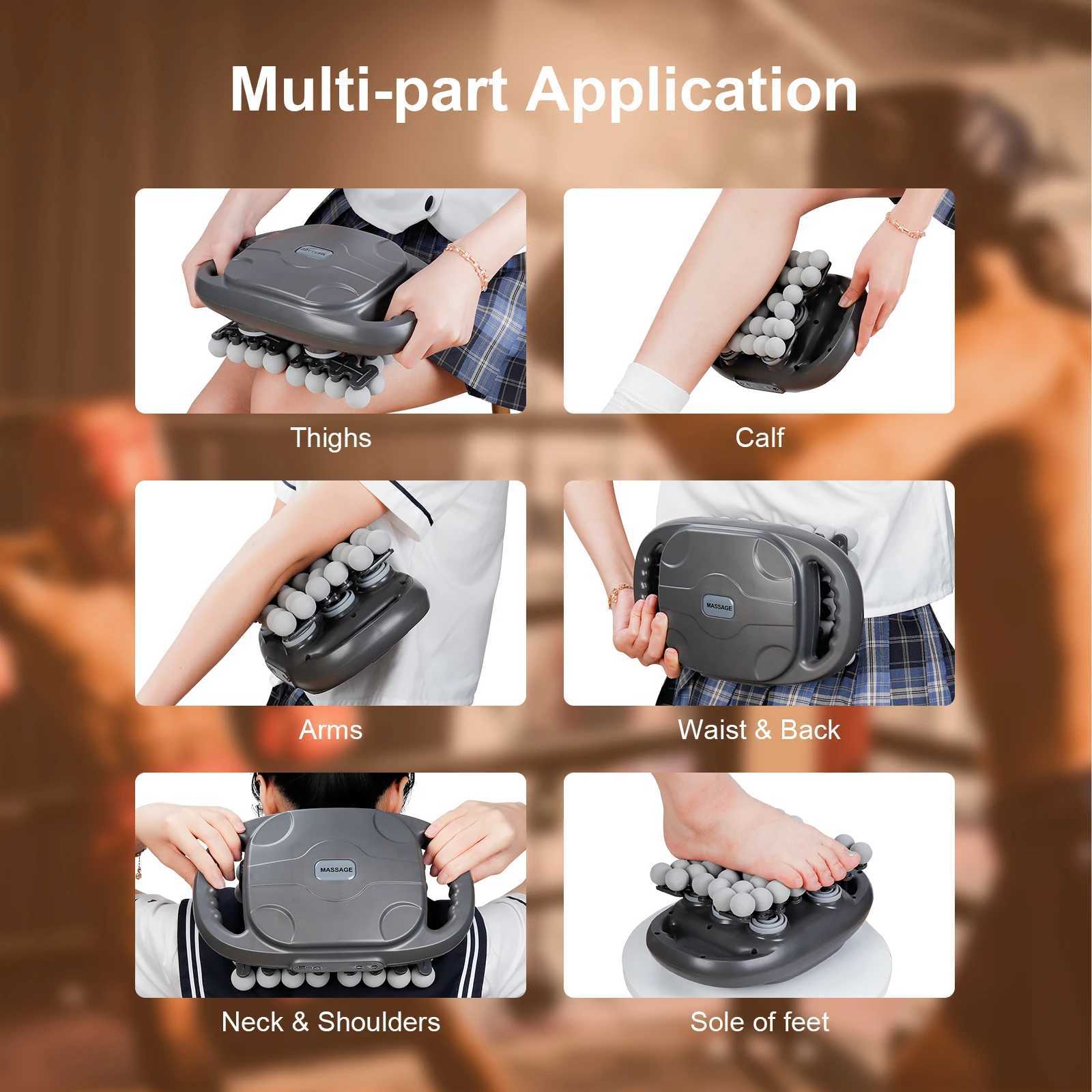 42 Heads Fascia Gun Highfrequency Vibration Deep Massage Device for Shoulder Waist Back Leg Body Muscle Relaxation J251030