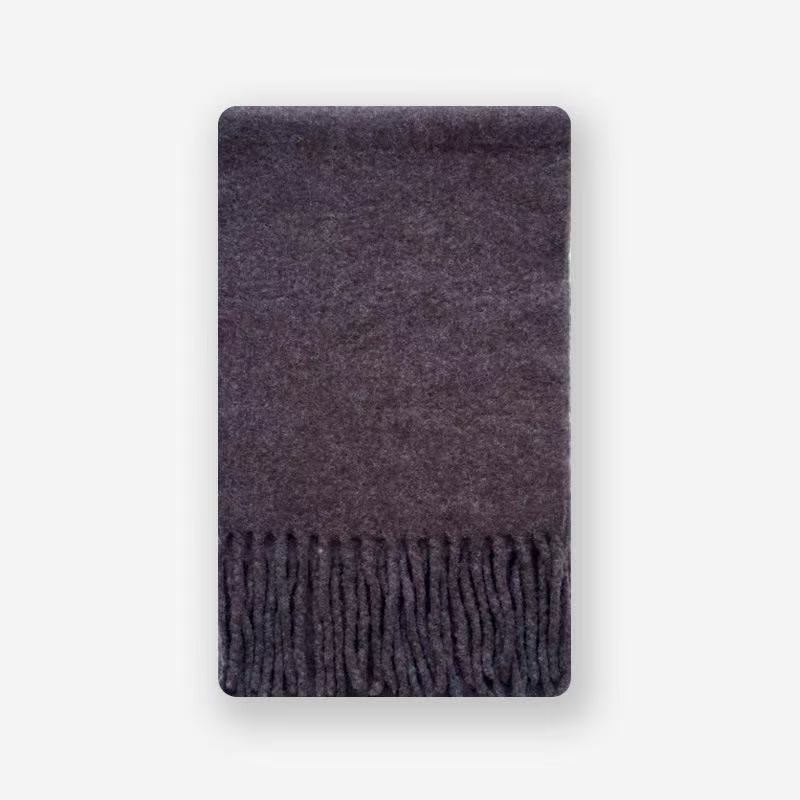 T2197 Wool Solid Color Scarf for Women, Soft and Feminine Winter Style