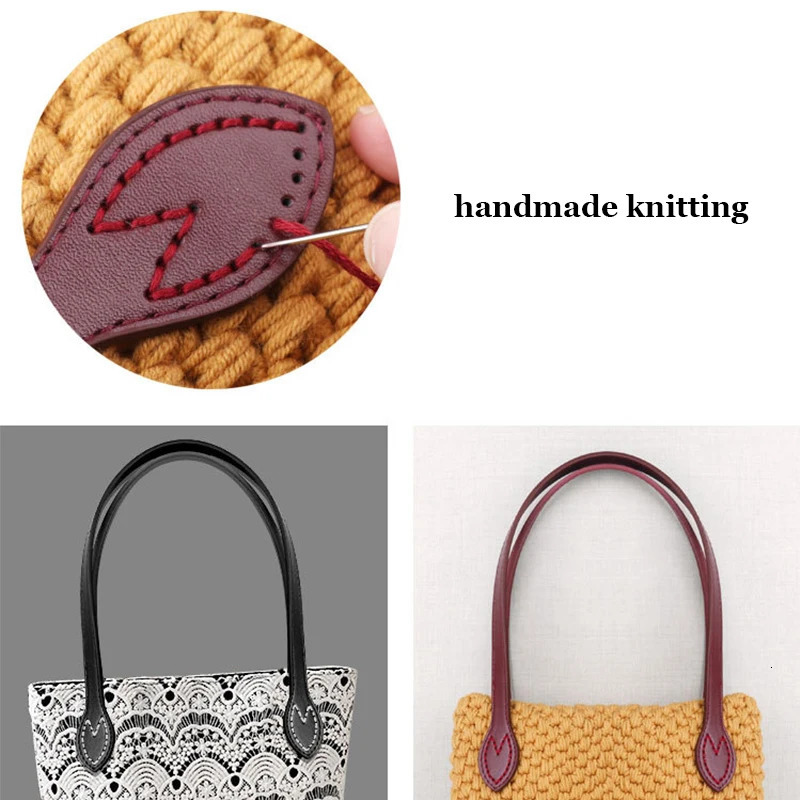 2Pcs 60cm PU Leather Bag Handle Shoulder Bag Strap Replacement Handbag Belt Straps DIY For DIY Women Handmade Bag Accessories 251030