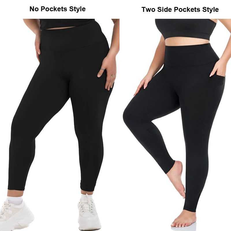 VITALINOVO Plus Size Leggings with Pockets for Women High Waisted Tummy Control Soft Stretchy Yoga Pants for Workout Running J251030