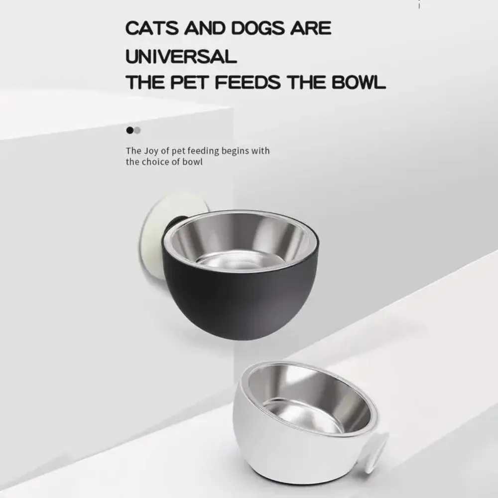 1 Pcs Wall Mount Stainless Steel Dog Bowls Anti Spill Pet Food Dishes Elevated Cat Bowl Dishwasher Safe Rustproof J251113