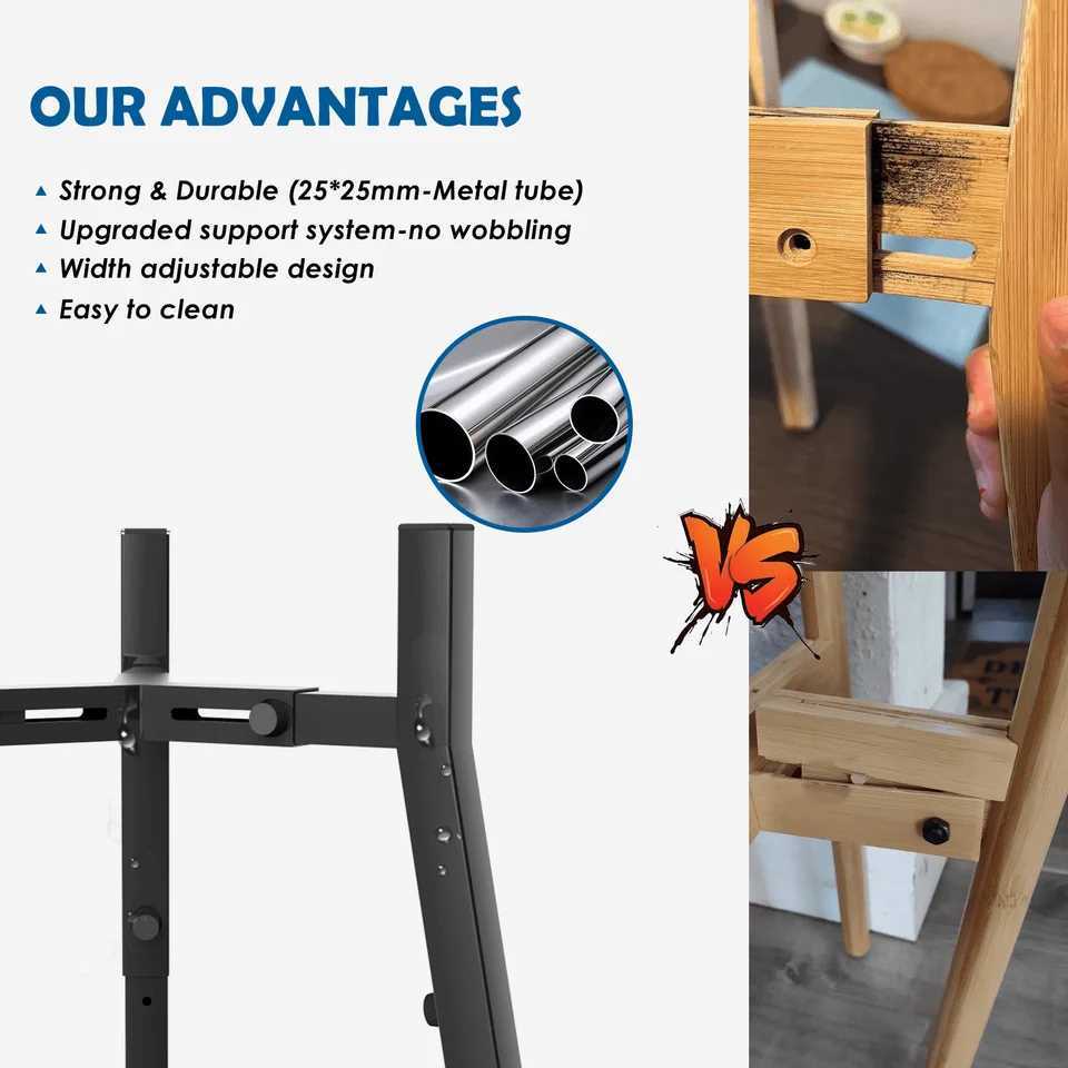 Raised Dog Bowl Stand for Medium Large Extra Large DogsMetal Tall Dog Food StandAdjustable Wide 711 Heights 98134 J251113