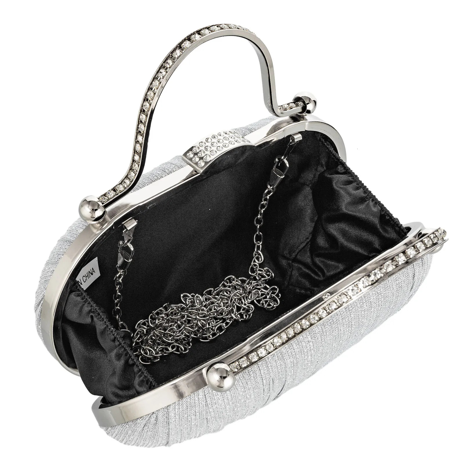 Fashion Diamond Top Handle Women Evening Handbag Clutch Bags Glitter Sequins Rhinestone Female Daily Purse for Wedding Prom 251023