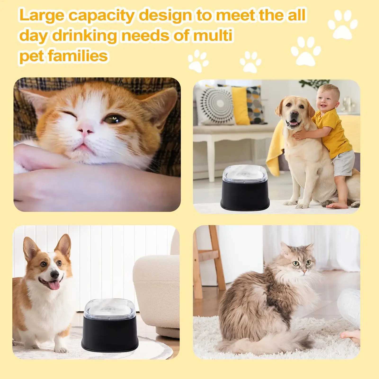 Spill Proof Water Bowl for Dogs Slow Drinking Bowl for Messy Drinkers 2000ml Large Capacity Pet Puppy Kitten Drinking Dispenser J251113