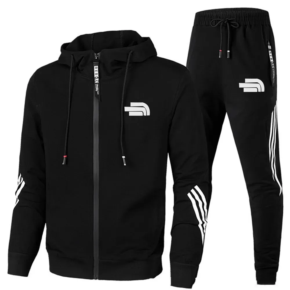 Men's Tracksuits Zipper Jackets Hoodie And Sport Pants Tracksuit Sets Women Tracksuits Running Leisure Sports Suit Two Piece Set Asian Size S-4XL