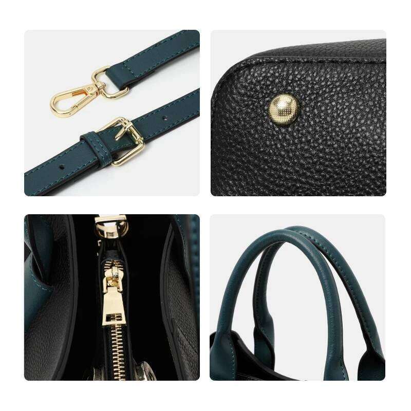 Aidrani Women's Genuine Leather New High-Quality Cowhide Handbag Elegant Versatile Single tote Shoulder Crossbody Bag