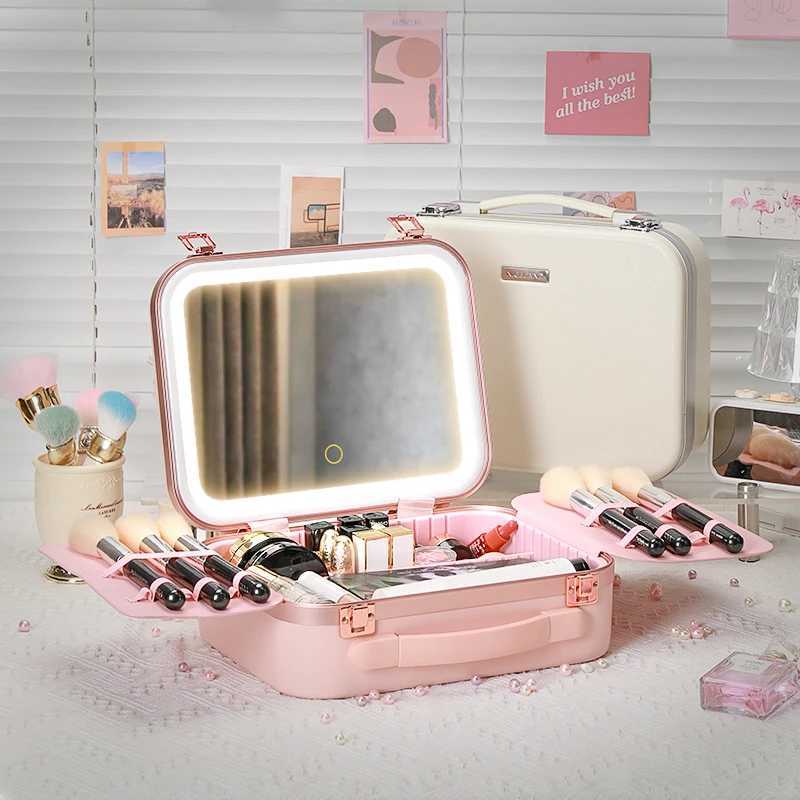 Professional Rechargeable Cosmetics Storage caseLarge Capacity Travel Train Box Suitable for Giving Women The Perfect Gift J251115