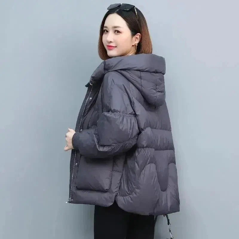 Winter Clothe Basic Jackets Warm Thick Down Cotton Jacket Female Short Hooded Fashion PaddedCotton Parkas Mujer 2 251015