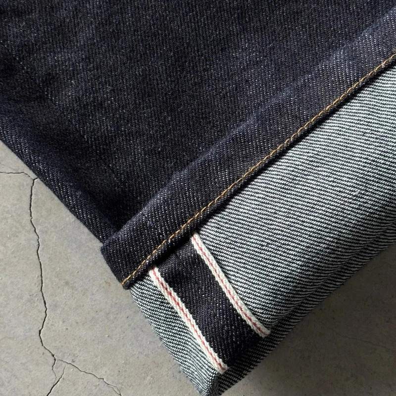 Y2K Baggy jeans Cherry Blossom Selvedge Embroidery Denim Pants men women denim fabric American Hiphop Streetwear Wide Leg Jeans 251029