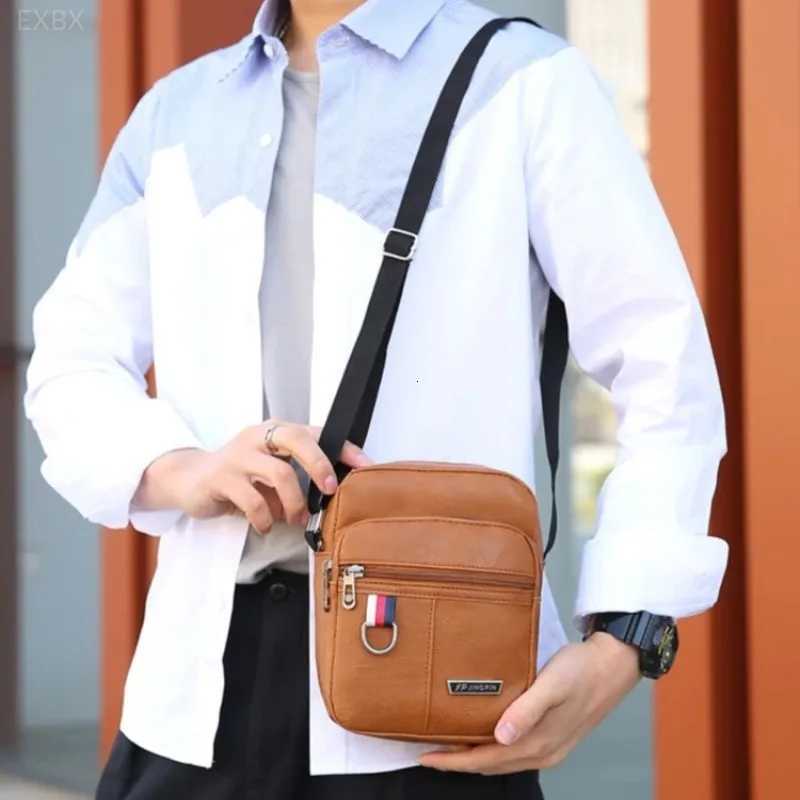 2023 Mens Messenger Bag Crossbody Shoder Bags PU Leather Men Travel Sling Bag Large Capacity Business Messenger Bag for M Y251011