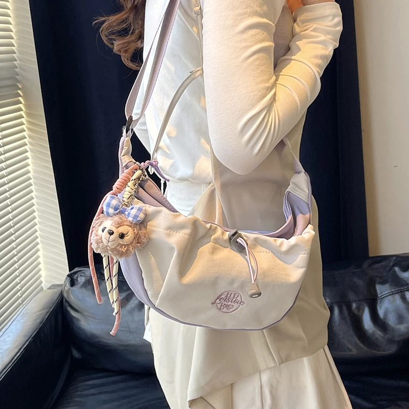 Large Capaci Canvas oulder Crossbody Bag for Women Dumpling ape Foldable Summer Sle Bag Casual Faion 251029