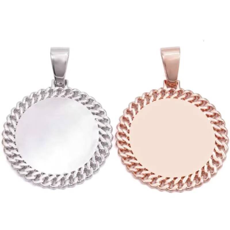 GRA Hip Hop Iced Out Bling 925 Sterling Silver Pass Diamond Tester VVS Moissanite Circle Cuban Photo Pendant for Men