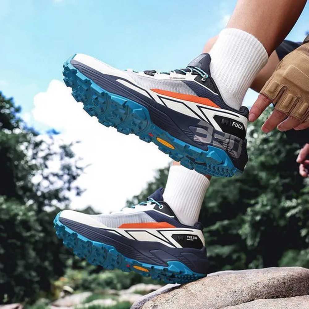 KAILEZUS New Outdoor Hiking Shoes Cushioning Wear-resistant Shock-absorbing Hiking Shoes for Men and Women Export Sports Shoes