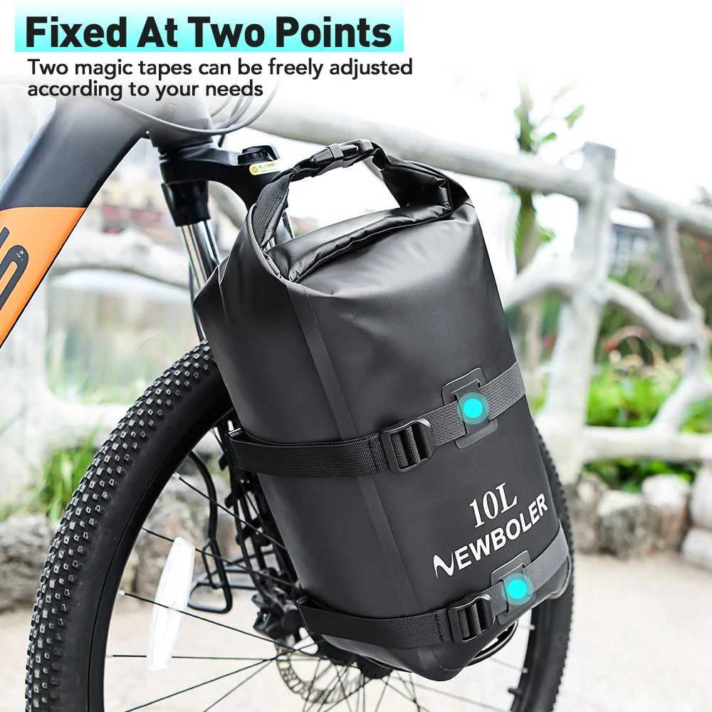 2024 NEWBOLER Portable Waterproof Bicycle Fork Bag 10L Portable Bike Bag Electric Scooter Bag Bicycle Front Bag Bike Fork Bag H251029