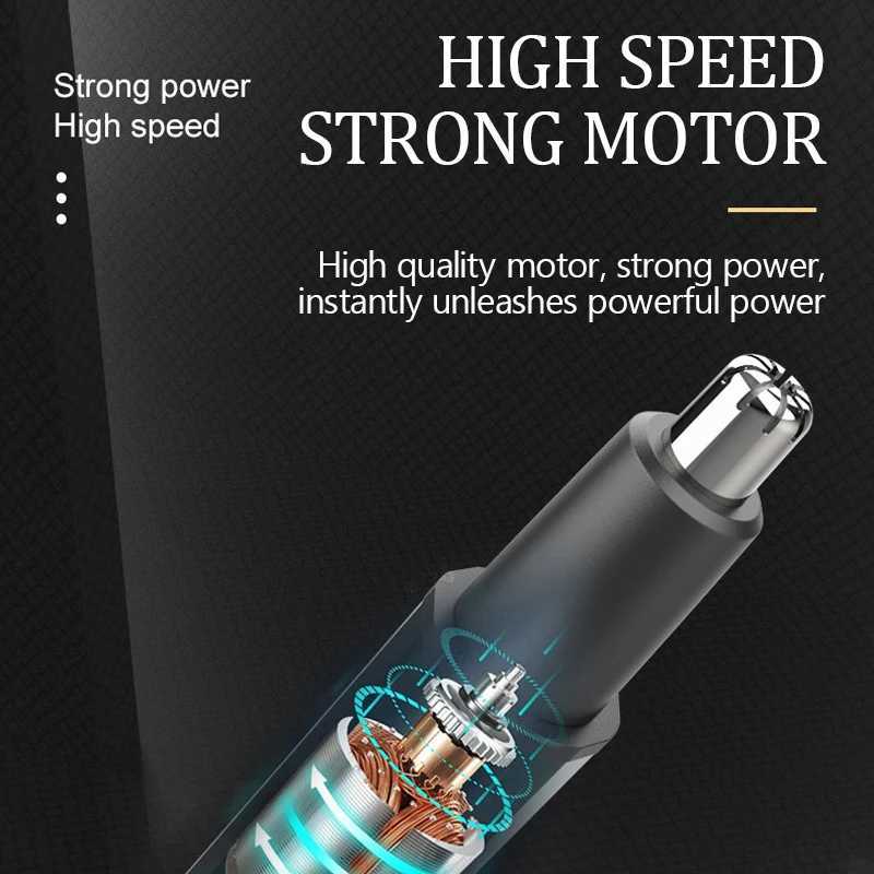 Electric Ear Nose Hair Trimmer Rechargeable TypeC Fast Charging Portable Eyebrow trimming Hair Trimmer For Nose M251030