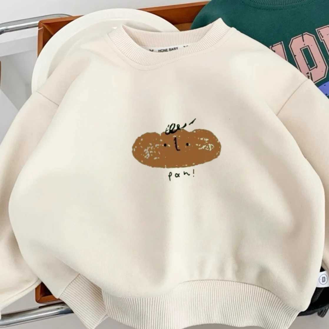 Green Sweatshirts Long Sleeve Tops For Boys 06Years Kids Fashion Casual Clothing Round Neck Pullovers Child Cute Simple HoodieT251030