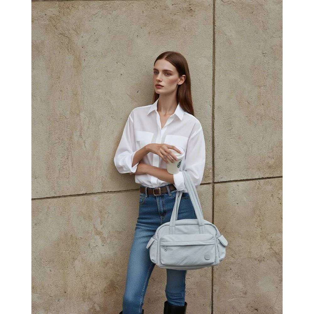 I Women Boston Commuting Office Underarm Original Brand Design Handbags For College Student Shoulder Bag