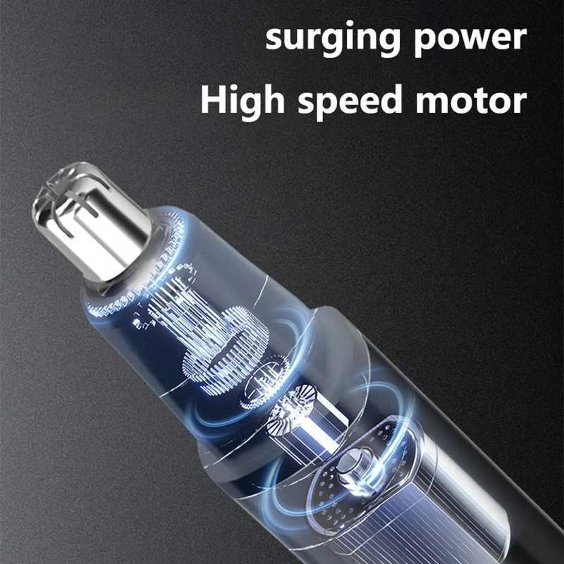 Electric Nose Hair Trimming Shaver USB Rechargeable Electric Nose Hair Shaving Eyebrow Removal Multifunctional Tool For Men M251029