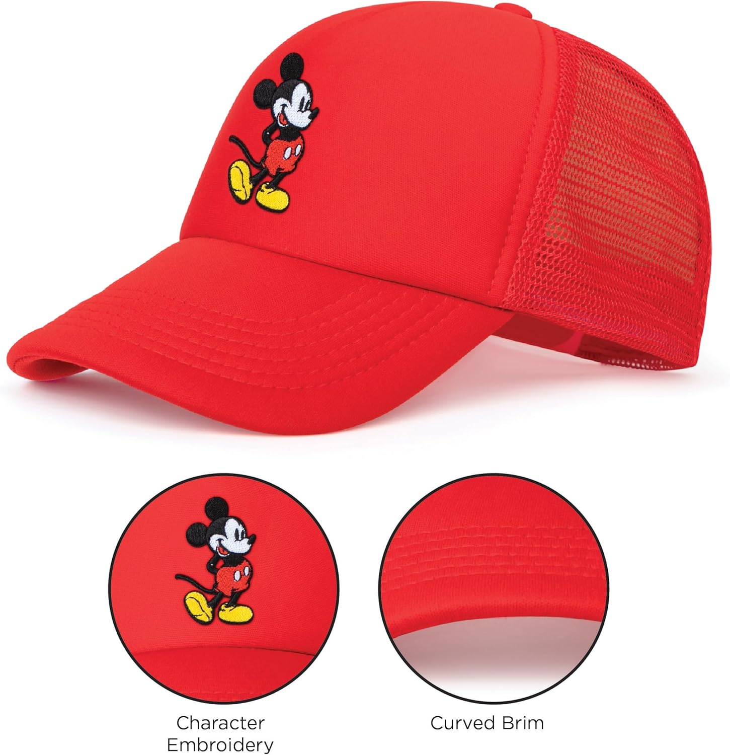 Mickey Mouse Mesh Baseball Cap men women Snapback Sunhat Disney Fashion Hats Cartoon Caps Ventilated Trucker Caps