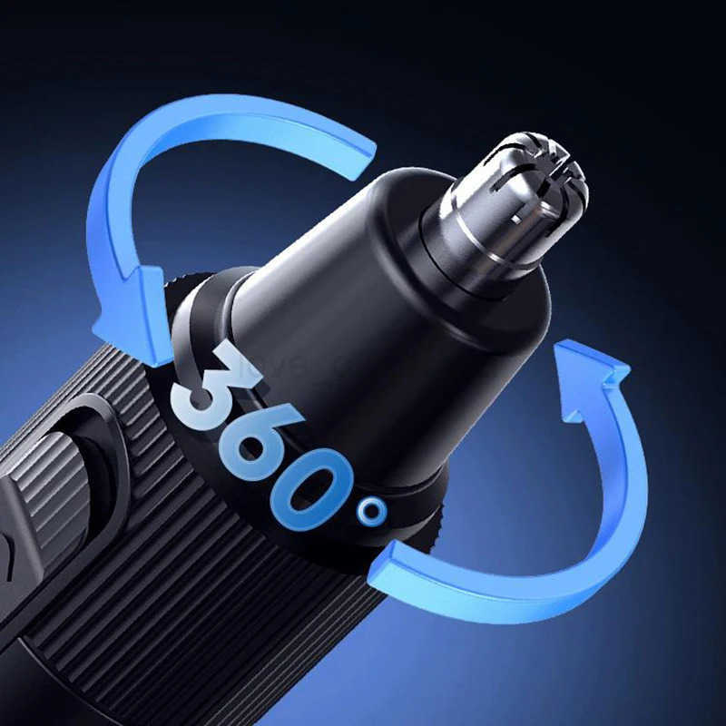 2025 New Unisex Nose Hair Trimmer Painless Waterproof IPX7 EarBrow Groomer USB Rechargeable Portable Facial Hair Remover Tool Z251030