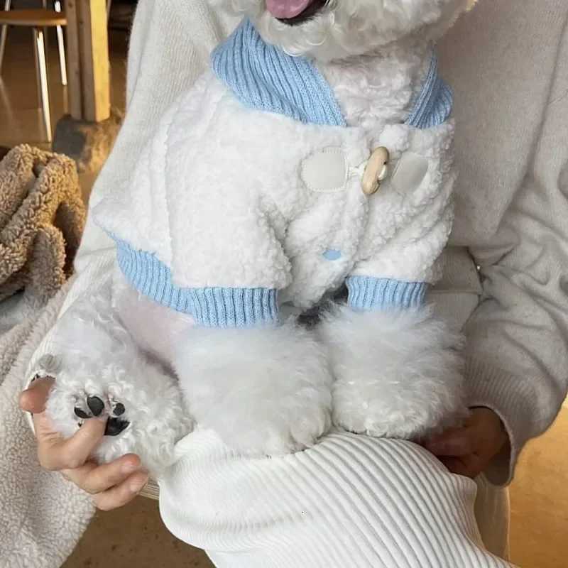 Winter Thickened Pet Dog Clothes Teddy ets Warm Hoodie Bichon Vests Open Button Shirt Small Dog Casual Cotton Puppy Coat C251030