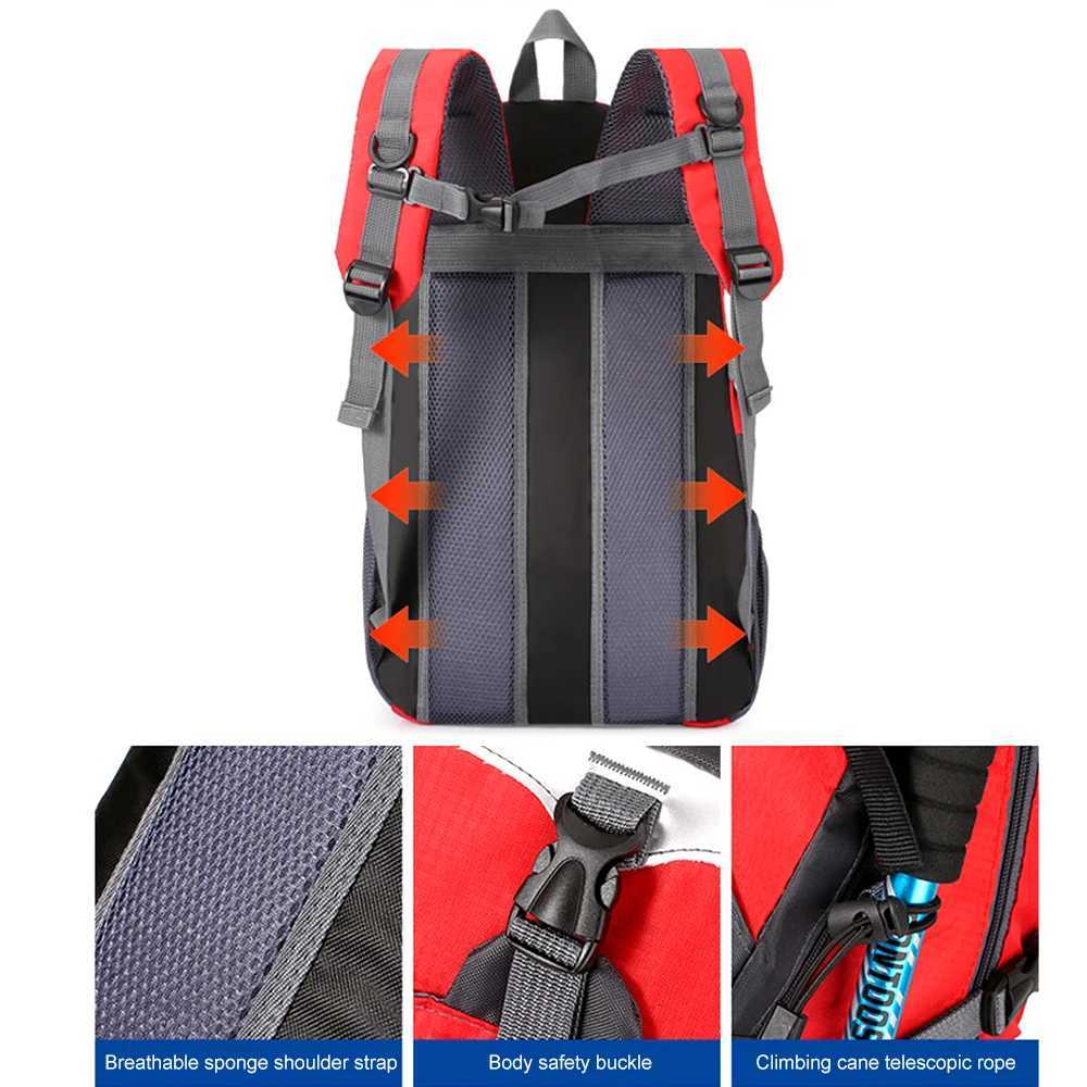 1PCS 40L Waterproof Lightweight Hiking BackpackCampingTravel Backpack for Men Women H251029