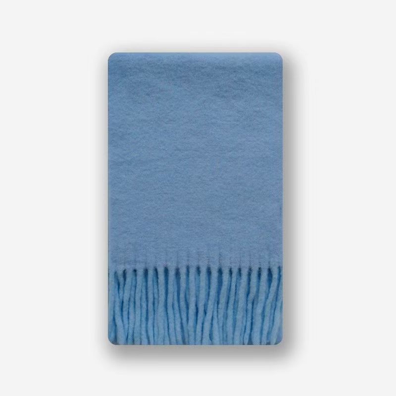 T2197 Wool Solid Color Scarf for Women, Soft and Feminine Winter Style