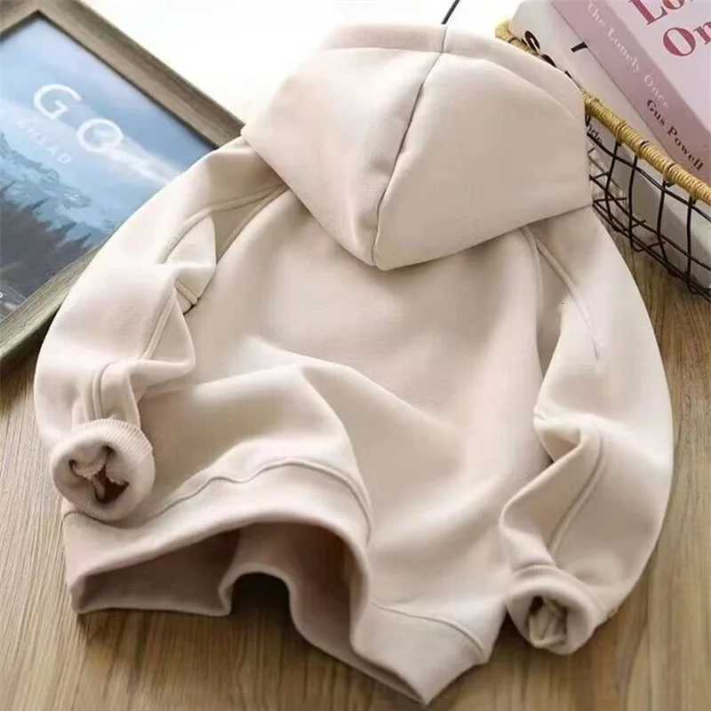 Boys Warm Thicken Hoodies Teenager Hooded Padded Sweatshirts Children Plus Velvet Tracksuit New Kids Fashion Fleece ClothingT251030