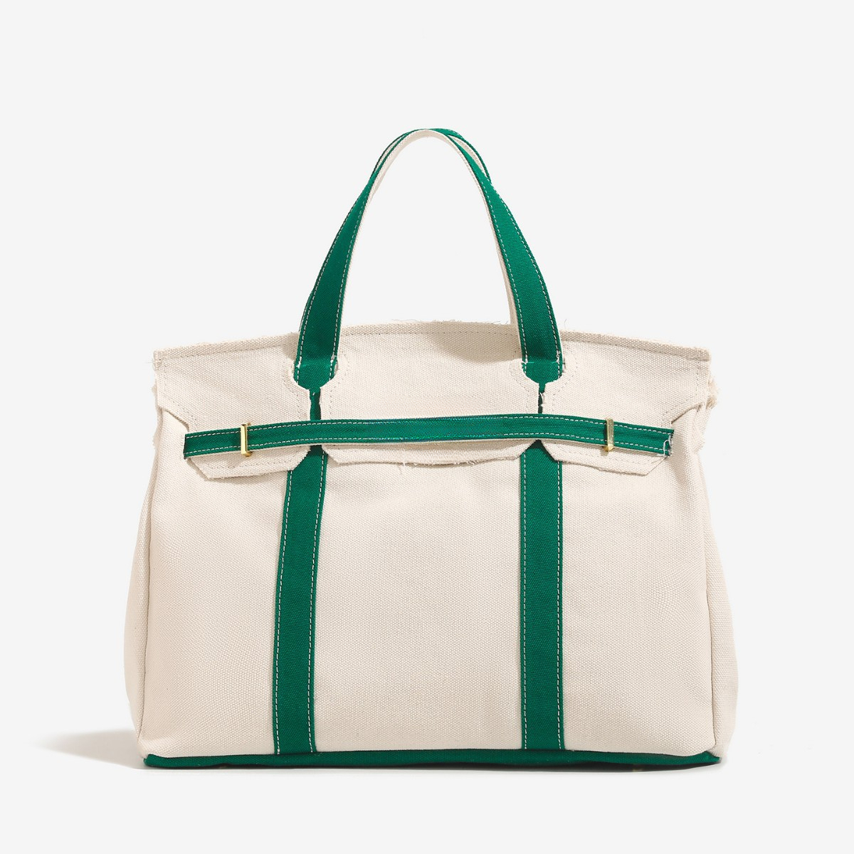 New casual women's canvas bag, niche design, color block handbag, large capacity commuting fashion shoulder bag, trendy luxury designer bag