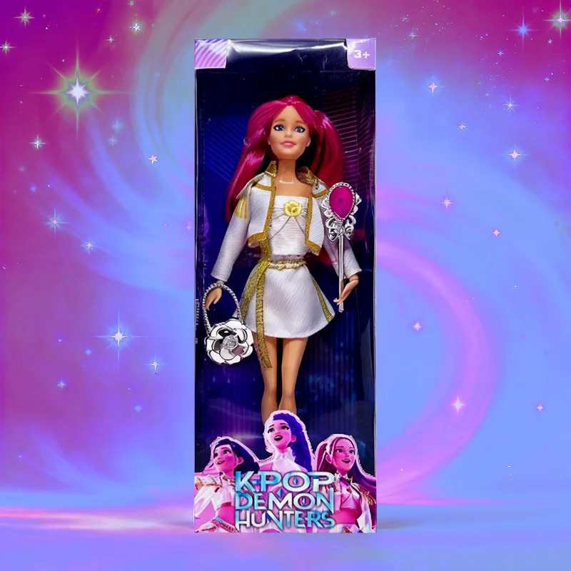 With Delicate Texture Anime 30CM KPop Demon Hunters Doll Vinyl Toy Rumi Mira Zoey Birthday Surprise Gift For Girls 251029