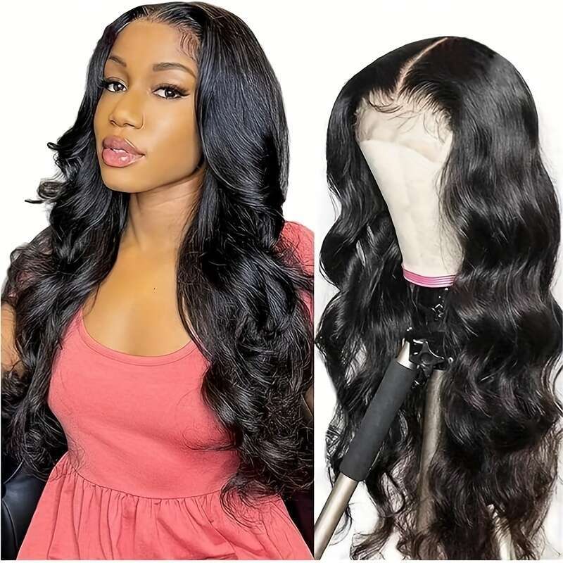 TIMOPOL Women's Body Wave Human Wig, HD Transparent 13X4 Lace Front Length 20-32 Inches Brazilian Hair Wig